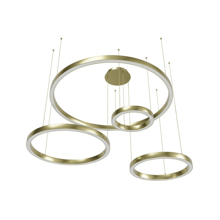 Avenue Lighting Aria LED 64" 4 Ring Pendant/Multi Port, Brass - HF4444-PB