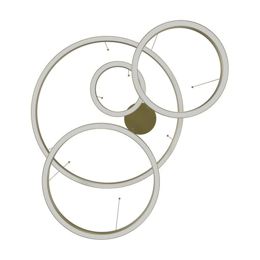 Avenue Lighting Aria LED 64" 4 Ring Pendant/Multi Port, Brass