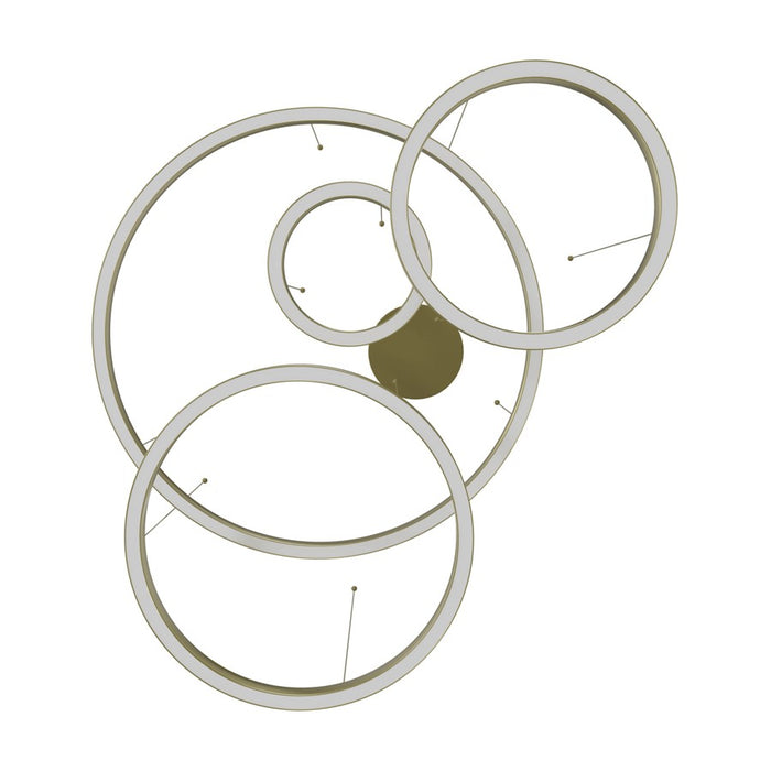 Avenue Lighting Aria LED 64" 4 Ring Pendant/Multi Port, Brass