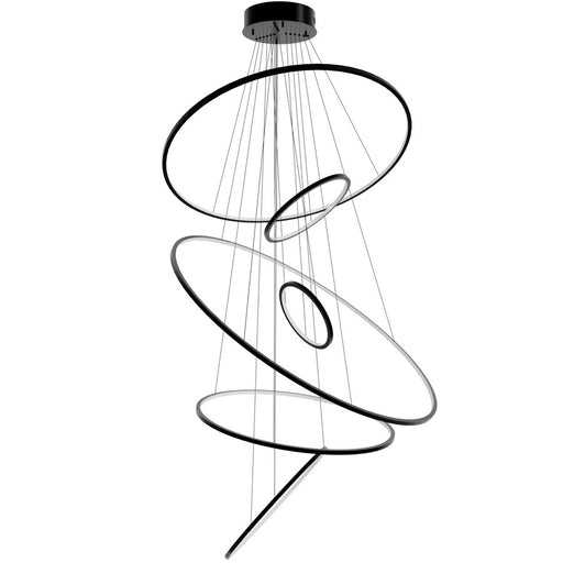 Avenue Lighting Aria LED 217" Pendant, Black Gunmetal Chrome - HF4446-BK