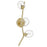 Avenue Lighting Hampton 3Lt 22" Wall Sconce, Brass/Clear Glass