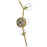 Avenue Lighting Hampton 3Lt 22" Wall Sconce, Brass/Clear Glass