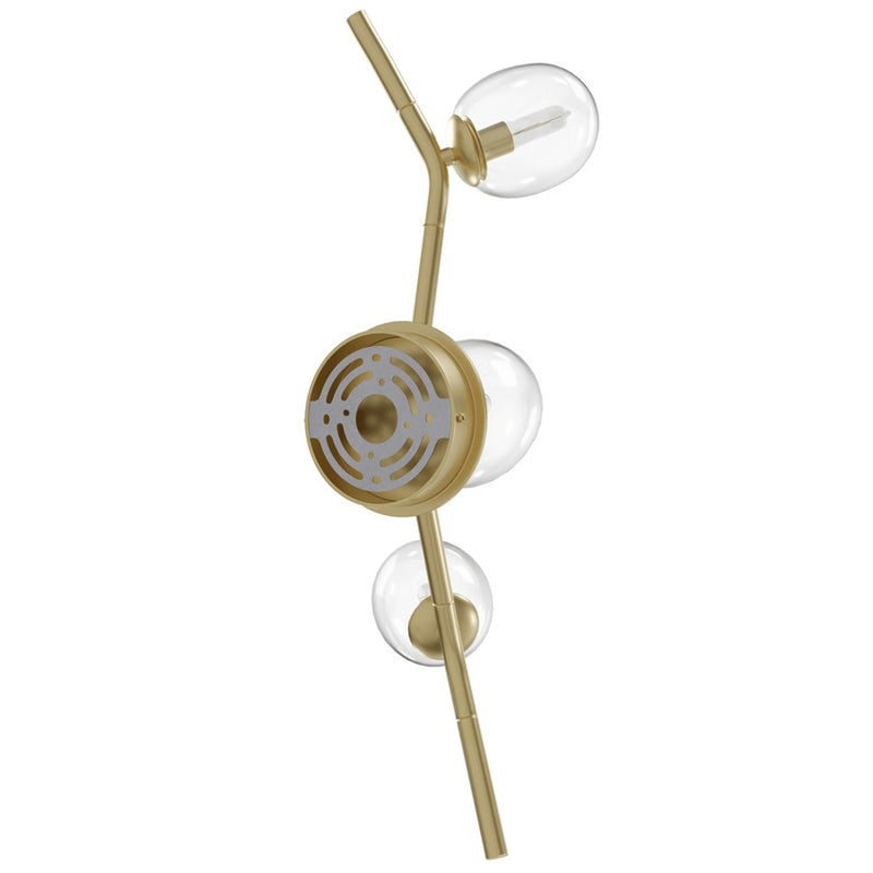 Avenue Lighting Hampton 3Lt 22" Wall Sconce, Brass/Clear Glass - HF4803-CLR