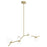 Avenue Lighting Hampton 6Lt 12" Chandelier, Brass/Clear Glass