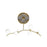 Avenue Lighting Hampton 6Lt 12" Chandelier, Brass/Clear Glass