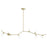 Avenue Lighting Hampton 8Lt 12" Chandelier, Brass/Clear Glass
