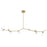 Avenue Lighting Hampton 8Lt 12" Chandelier, Brass/Clear Glass