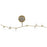 Avenue Lighting Hampton 8Lt 12" Chandelier, Brass/Clear Glass
