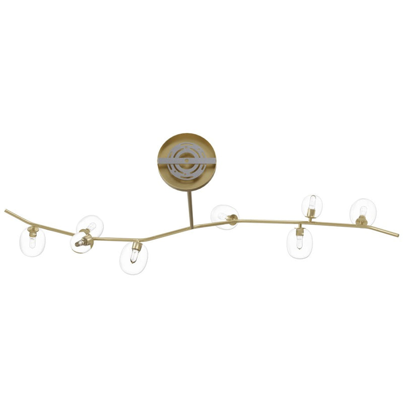 Avenue Lighting Hampton 8Lt 12" Chandelier, Brass/Clear Glass - HF4808-CLR