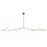 Avenue Lighting Hampton 10Lt 12" Chandelier, Brass/Clear Glass