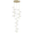 Avenue Lighting Hampton 24Lt 72" Pendant, Brass/White