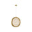 Avenue Lighting Bottega AC LED 10" Pendant, Brass