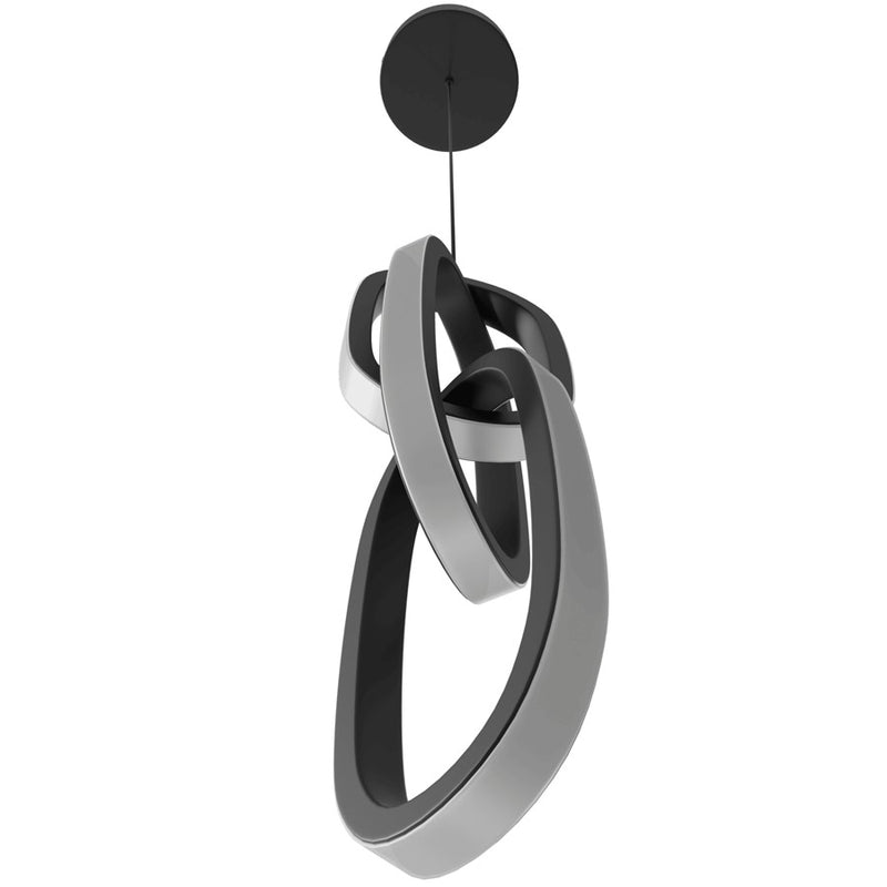 Avenue Lighting Circa LED Light 23" Looping Pendant, Black - HF5021-BK