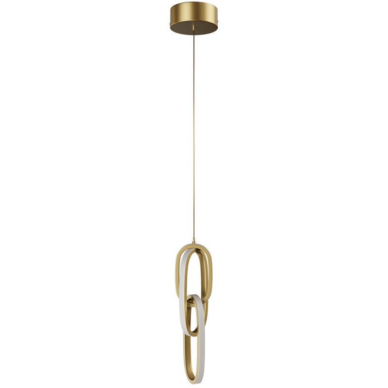 Avenue Lighting Circa LED Light 23" Looping Pendant, Gold
