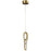Avenue Lighting Circa LED Light 23" Looping Pendant, Gold - HF5021-GL