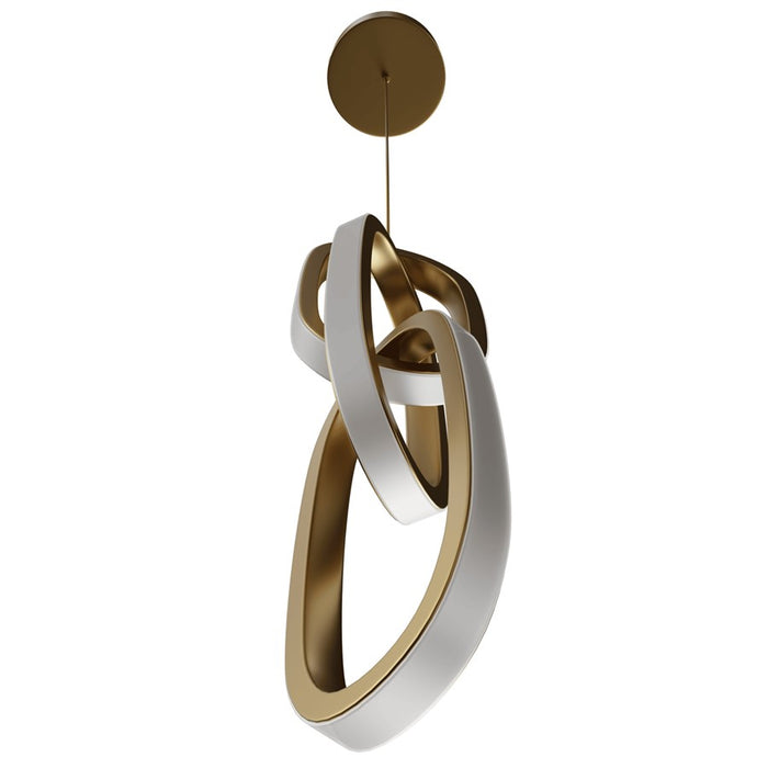 Avenue Lighting Circa LED Light 23" Looping Pendant, Gold