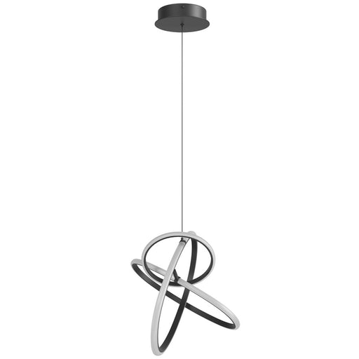 Avenue Lighting Circa LED Light 23" Orbital Looping Pendant, Black - HF5023-BK