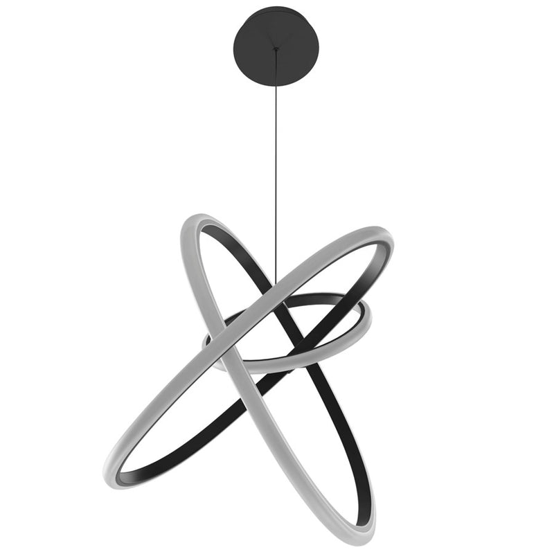 Avenue Lighting Circa LED Light 23" Orbital Looping Pendant, Black - HF5023-BK