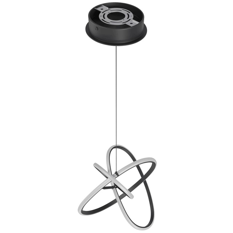 Avenue Lighting Circa LED Light 23" Orbital Looping Pendant, Black - HF5023-BK