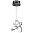 Avenue Lighting Circa LED Light 23" Orbital Looping Pendant, Black