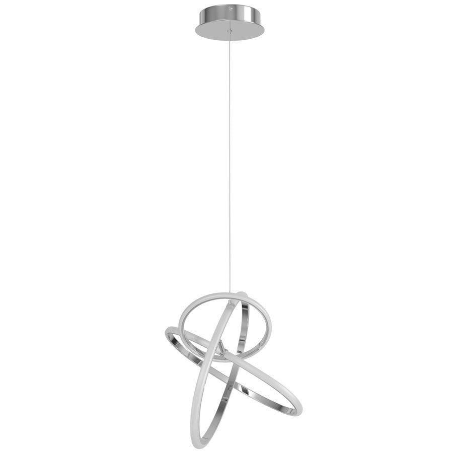 Avenue Lighting Circa LED Light 23" Orbital Looping Pendant, Chrome - HF5023-CH