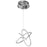 Avenue Lighting Circa LED Light 23" Orbital Looping Pendant, Chrome
