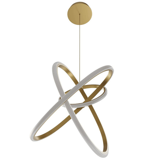 Avenue Lighting Circa LED Light 23" Orbital Looping Pendant, Gold