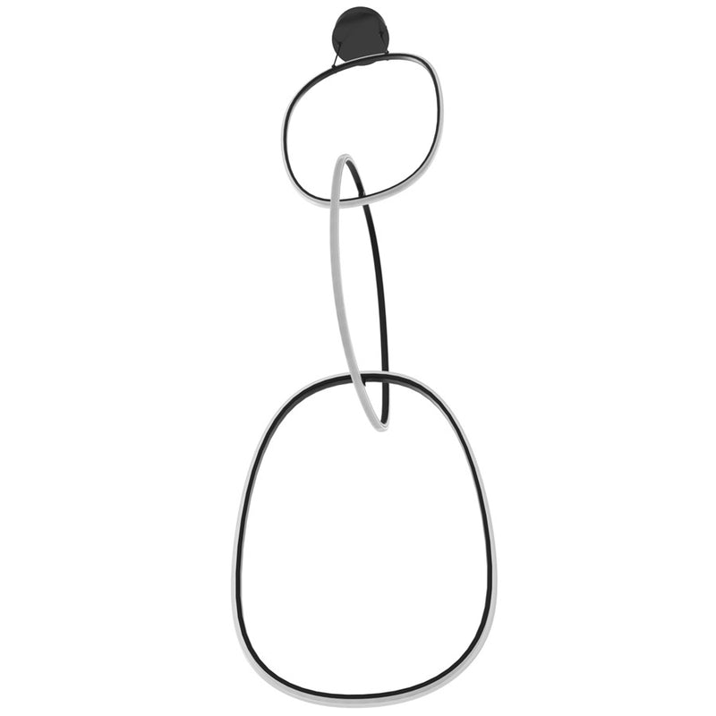 Avenue Lighting Circa Led Integrated LED Light 124" Pendant, Black - HF5026-BK