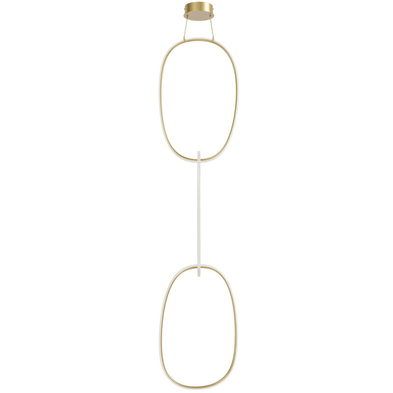 Avenue Lighting Circa LED Integrated LED Light 124" Pendant, Gold