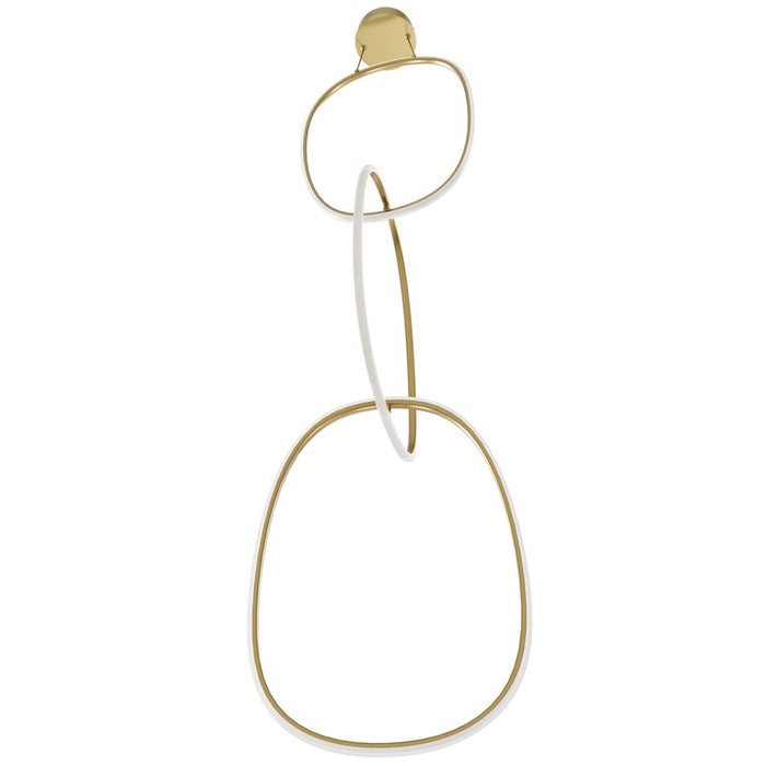 Avenue Lighting Circa LED Integrated LED Light 124" Pendant, Gold