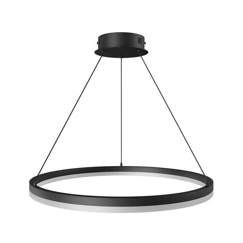Avenue Lighting Circa LED 24" LED Ring Pendant, Black