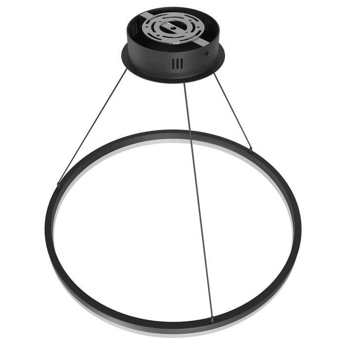 Avenue Lighting Circa LED 24" LED Ring Pendant, Black