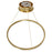 Avenue Lighting Circa LED 24" LED Ring Pendant, Gold