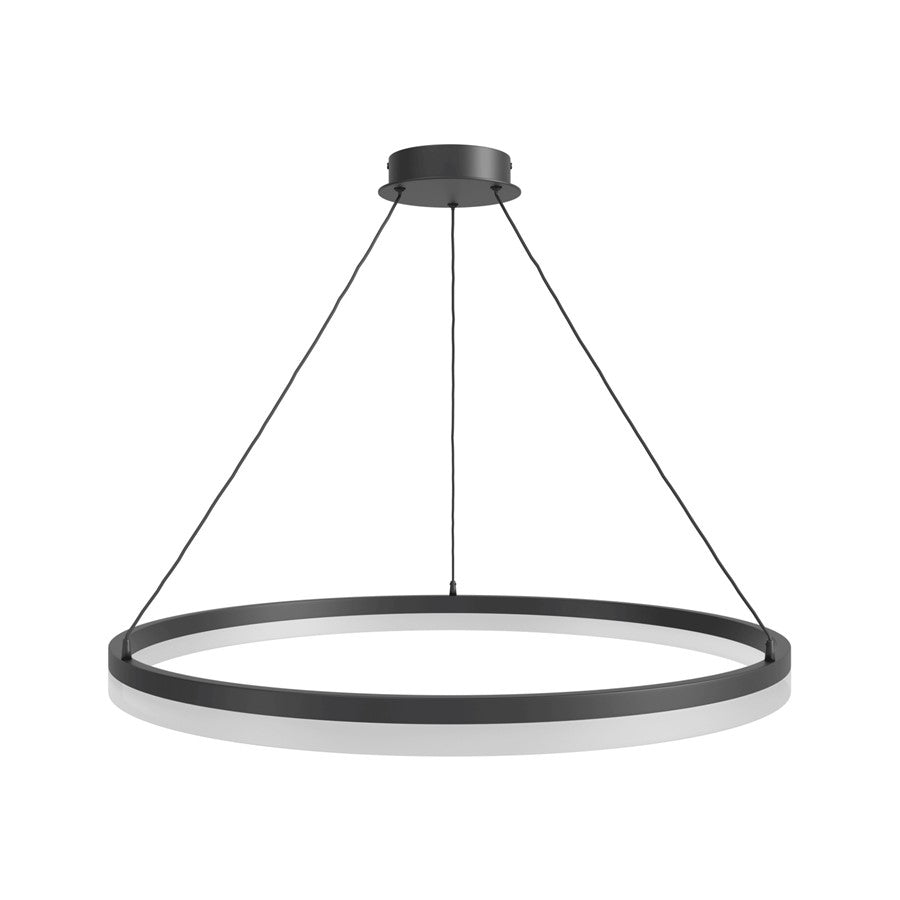 Avenue Lighting Circa LED 31" LED Ring Pendant, Black - HF5028-BK