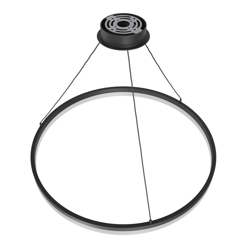 Avenue Lighting Circa LED 31" LED Ring Pendant, Black - HF5028-BK