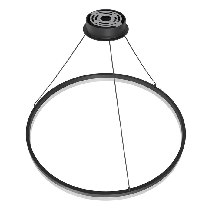 Avenue Lighting Circa LED 39" LED Ring Pendant, Black