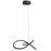 Avenue Lighting Windsor 33"W Spiral Ring 5-CCT LED Pendant, Black