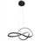 Avenue Lighting Windsor 33"W Spiral Ring 5-CCT LED Pendant, Black