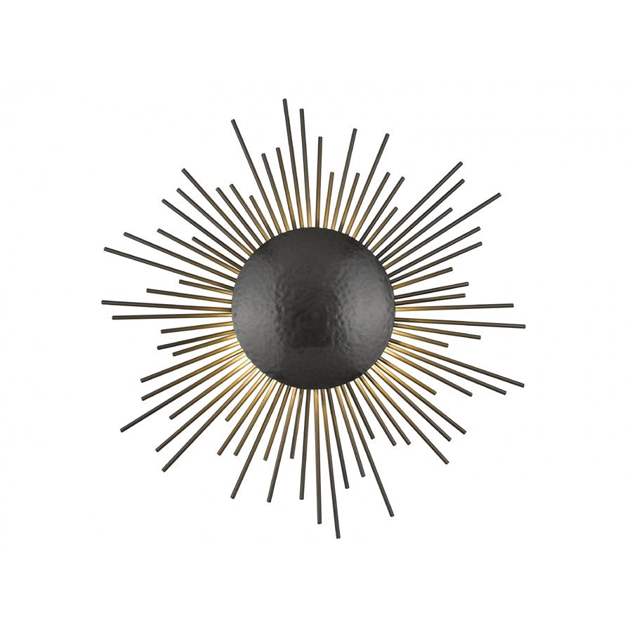 Avenue Lighting Marquee St. 3Lt 22" Wall Sconce, Hammered Bronze - HF5099-HDBZ