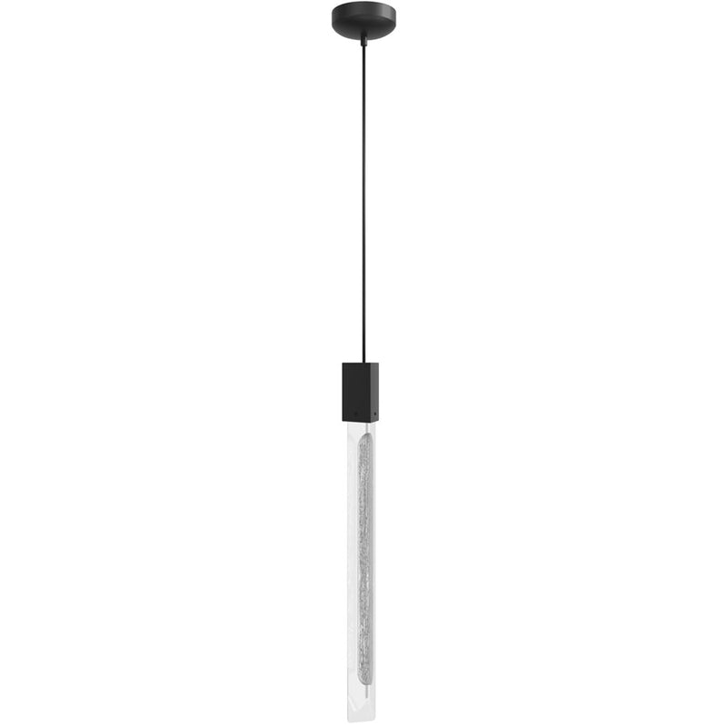 Avenue Lighting Alpine 1 Light 23" Pendant, White Marbleized Glass - HF5401-BLK