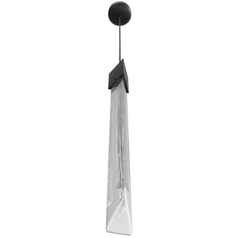 Avenue Lighting Alpine 1 Light 23" Pendant, White Marbleized Glass - HF5401-BLK