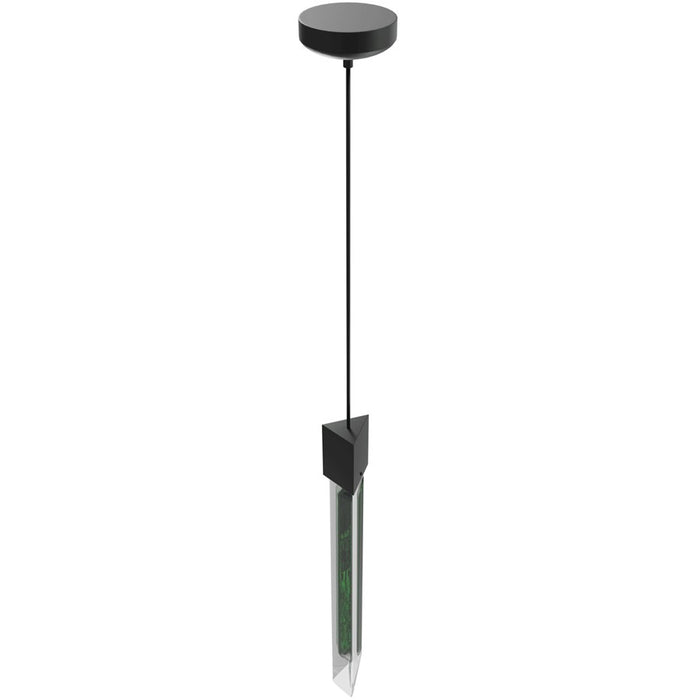 Avenue Lighting Alpine 1 Light 23" Pendant, Black Jade Glass