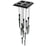 Avenue Lighting Alpine 15Lt 180" Pendant, Black, Black Jade