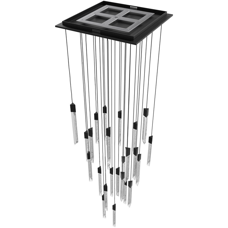 Avenue Lighting Alpine 31Lt 180" Pendant, White Marbleized - HF5431-BLK