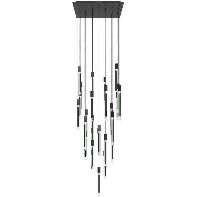 Avenue Lighting Alpine 31Lt 180" Pendant, Black Jade