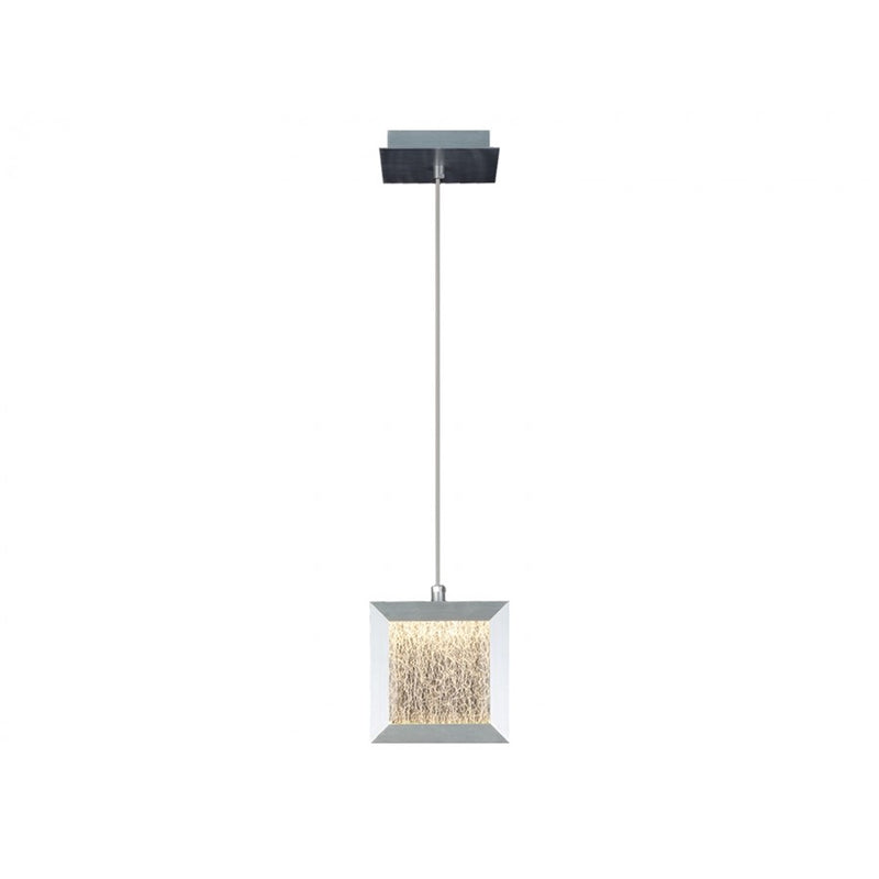 Avenue Lighting Brentwood LED 6" Square Pendant, Aluminum/Textured - HF6012-BA
