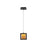 Avenue Lighting Brentwood LED 6" Square Pendant, Bronze/Textured