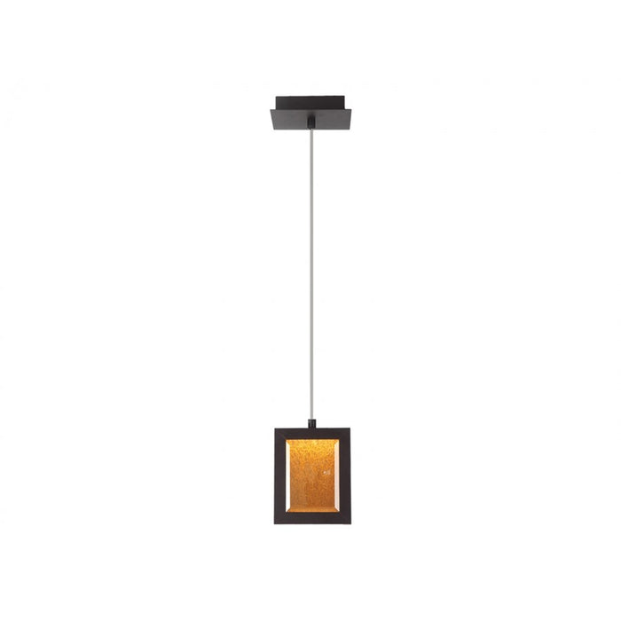 Avenue Lighting Brentwood LED 8" Rectagular Pendant, Bronze/Text - HF6013-DBZ