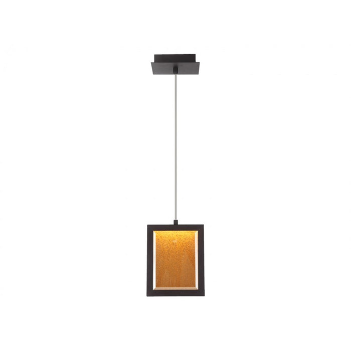 Avenue Lighting Brentwood LED 9" Rectagular Pendant, Bronze/Text - HF6014-DBZ