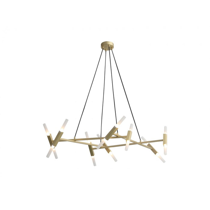 Avenue Lighting Manhattan Ave. 20 Light 11" Chandelier, Brass - HF6016-BB